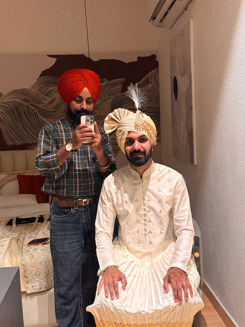 Royal Hindu wedding turban