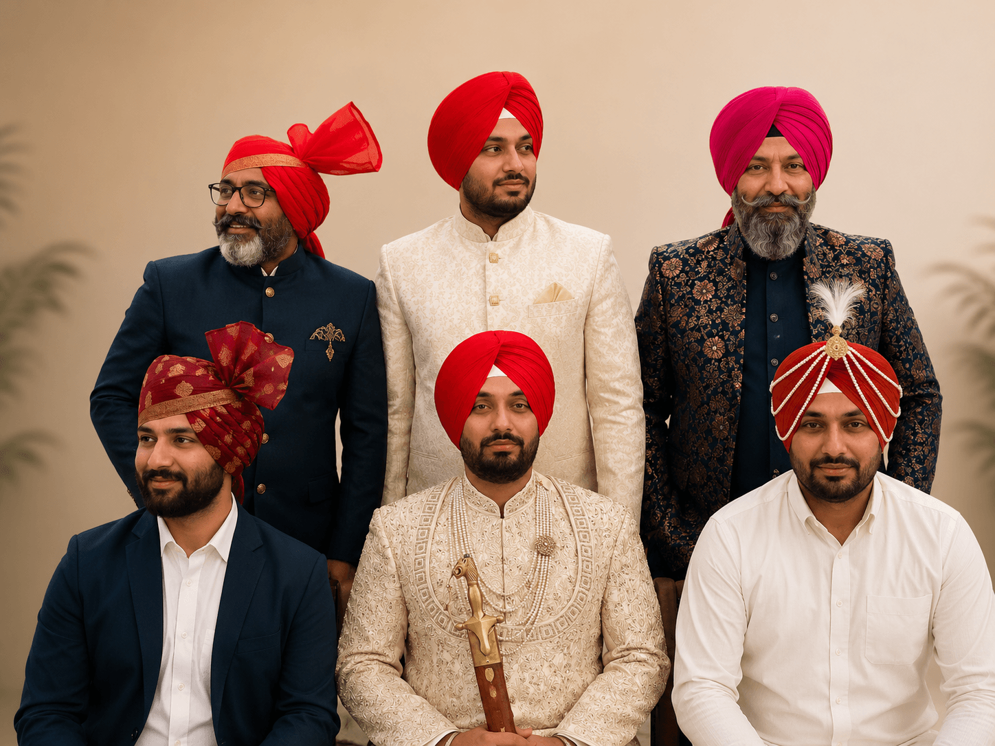 Royal Turban Styling Background